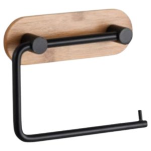 Toalettrullholder for vegg sort matt m/b