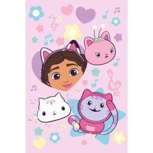 Gabbys dollhouse fleecepledd m/banderole
