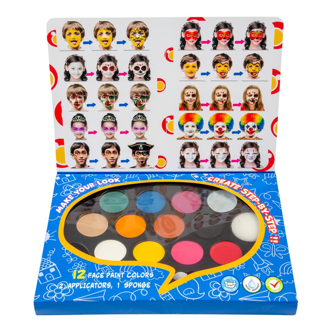 Karneval ansiktsmalingssett - Bilde 2