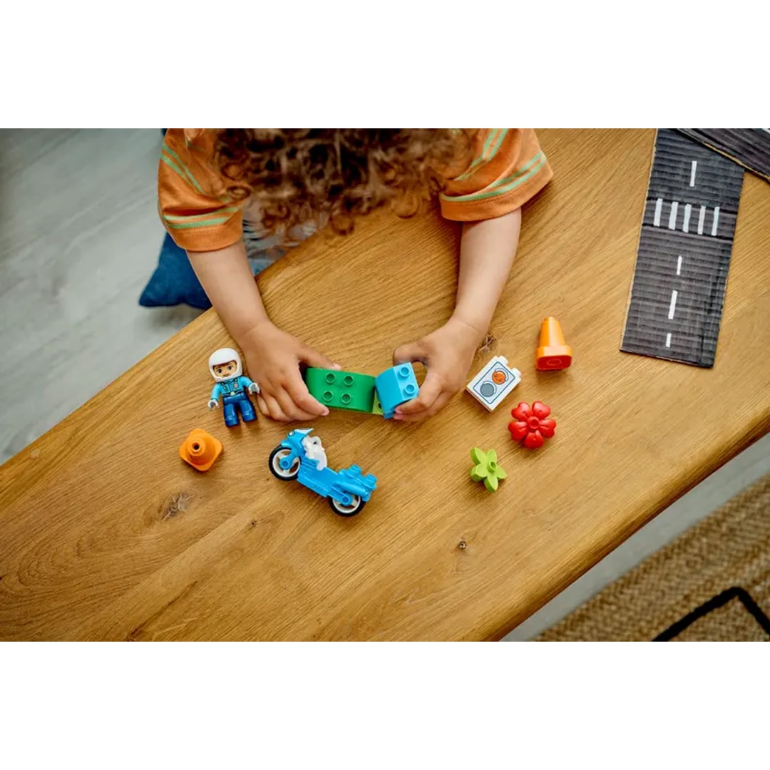 Lego blå politimotorsykkel - Bilde 7