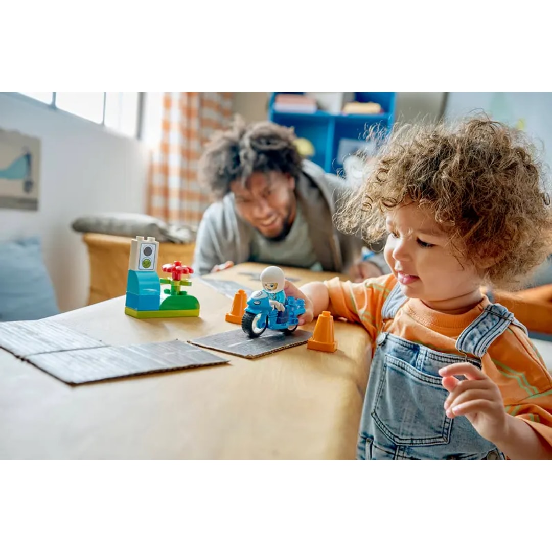 Lego blå politimotorsykkel - Bilde 10