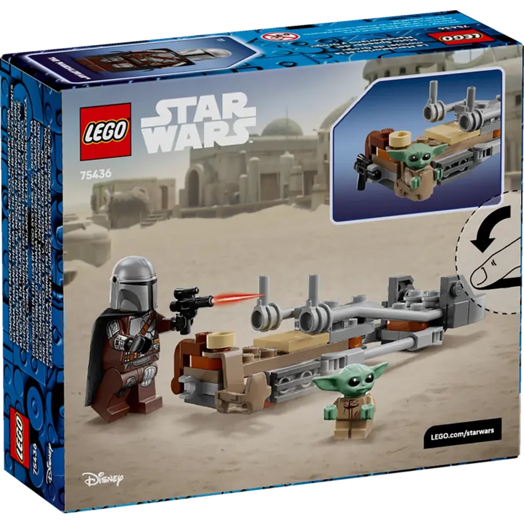 Lego mandalorianeren og grogus speedersy - Bilde 7