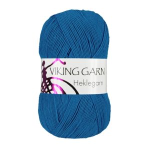 Garn viking heklegarn 12/4 822 blå