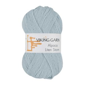 Garn viking alpaca liten storm 721 lys b