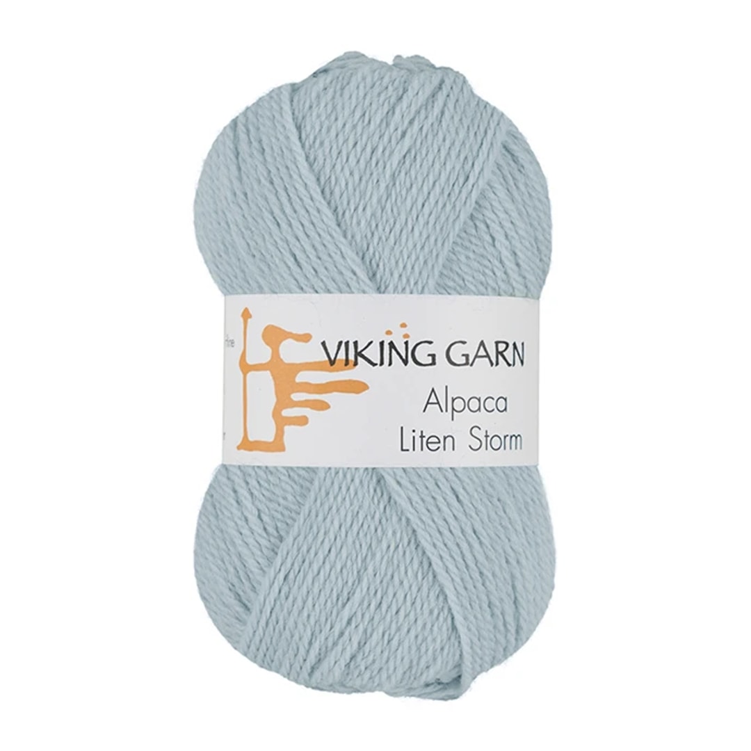 Garn viking alpaca liten storm 721 lys b