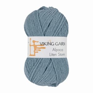 Garn viking alpaca liten storm 722 blå