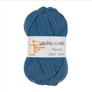 Garn viking alpaca liten storm 724 mello