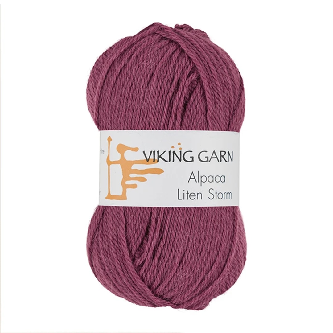 Garn viking alpaca liten storm 769 lys l