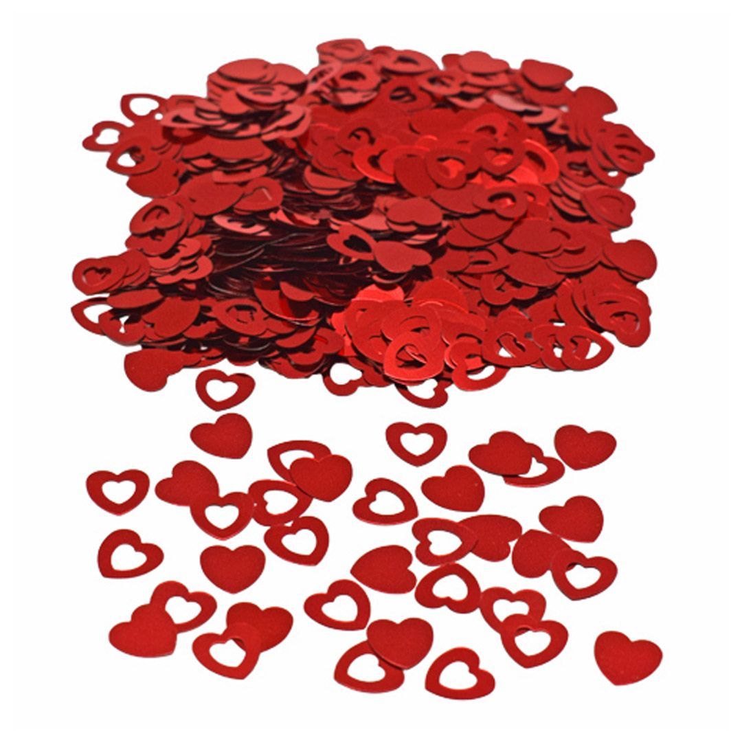 Confetti røde hjerter - Glapris